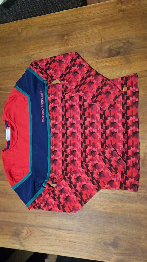 Orange Stars Shirt Maat 140/146, Ophalen of Verzenden, Zo goed als nieuw, Jongen, Shirt of Longsleeve