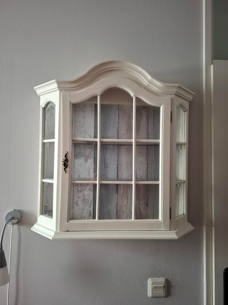 Gepimpt vitrinekastje, Ophalen, Glas, 50 tot 100 cm, Landelijk