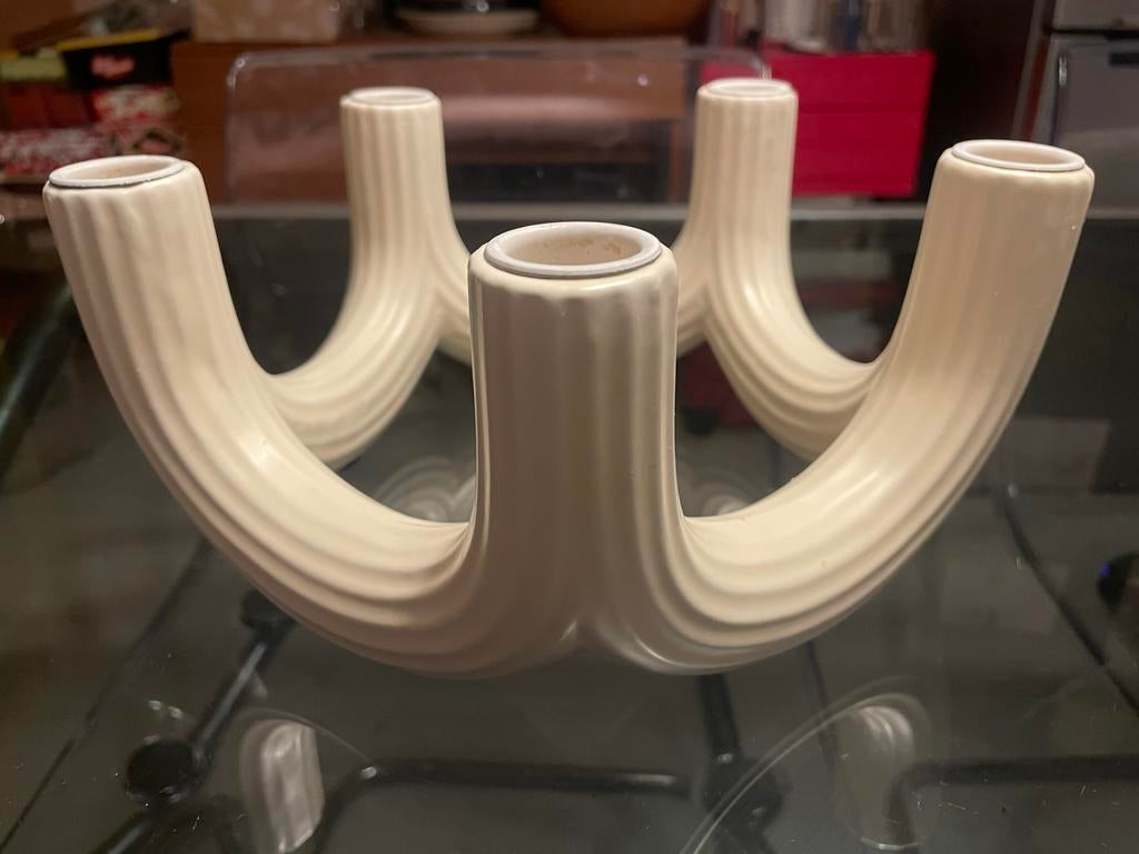 Klevering Churros Kandelaar - Crème, Overige materialen, Gebruikt, Ophalen of Verzenden, Crème