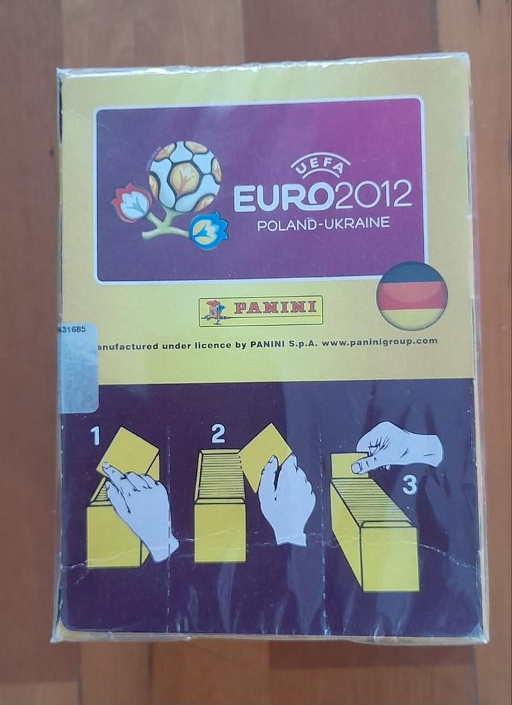 Box panini voetbalplaatjes euro 2012, Ophalen of Verzenden, Nieuw, Meerdere stickers