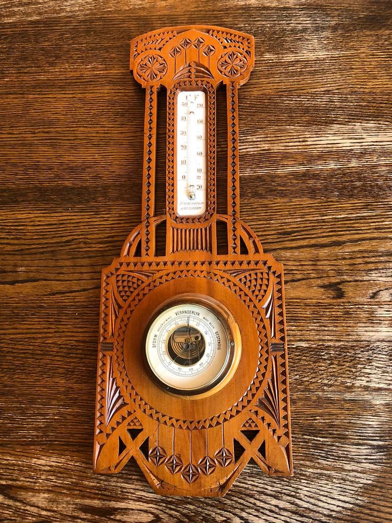 Antieke BAROMETER  SINDERAM&CO. Amsterdam, Ophalen of Verzenden, Zo goed als nieuw