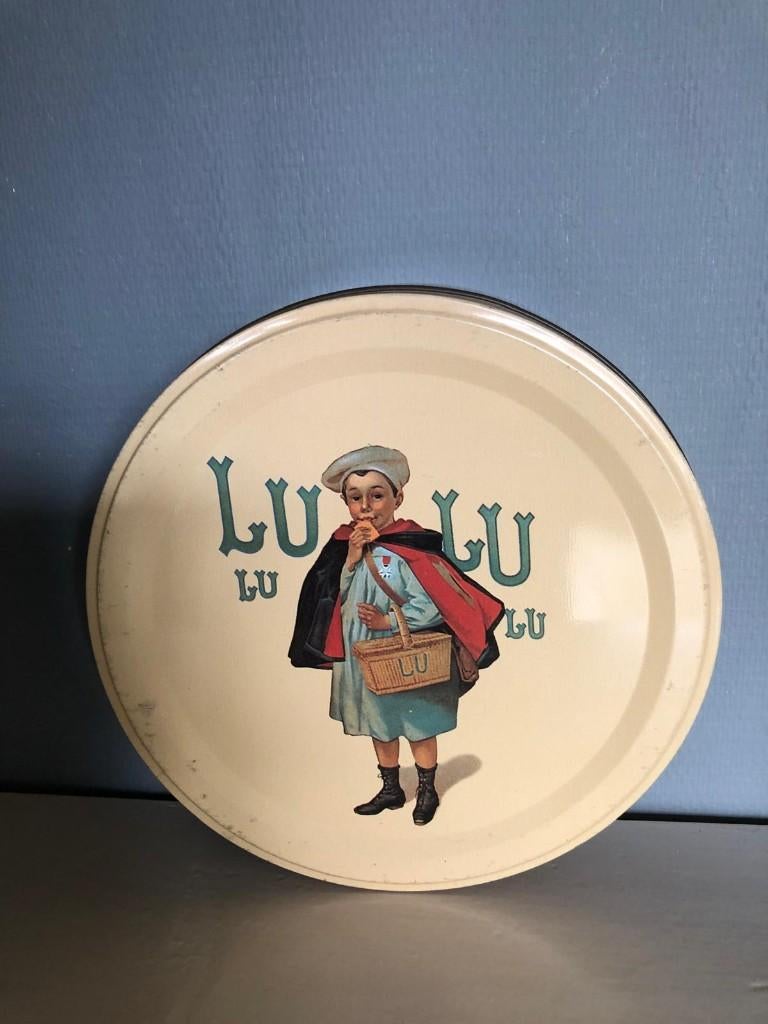 blikken trommel Scholiertje LU, Verzamelen, Ophalen of Verzenden, Gebruikt, Overige, Overige merken