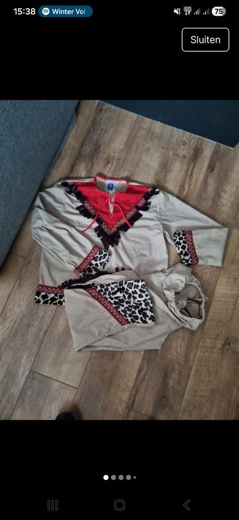 Indianen pak cowboy pak maat 164 carnaval, Ophalen of Verzenden, 158 t/m 164, Jongen of Meisje