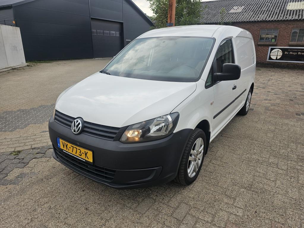 Volkswagen Caddy 1.6 TDI Maxi,Apk,Nap,L2H1 (bj 2014), Auto's, Bestelauto's, Euro 5, Stof, Zwart, 4 cilinders