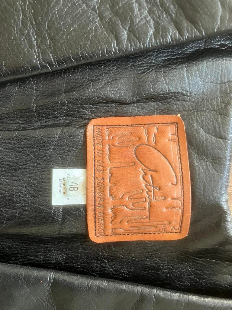 Lederen gilette, Kleding | Heren, Bodywarmers, Ophalen of Verzenden, Bruin