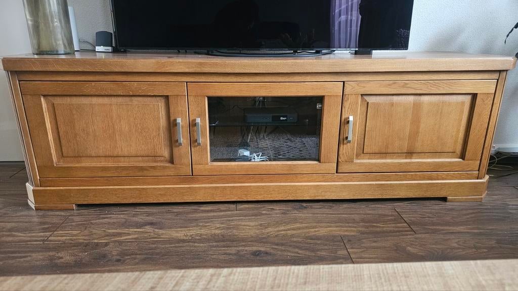 TV kastje eiken, Huis en Inrichting, Kasten | Televisiemeubels, Ophalen, Gebruikt, 25 tot 50 cm, Minder dan 100 cm