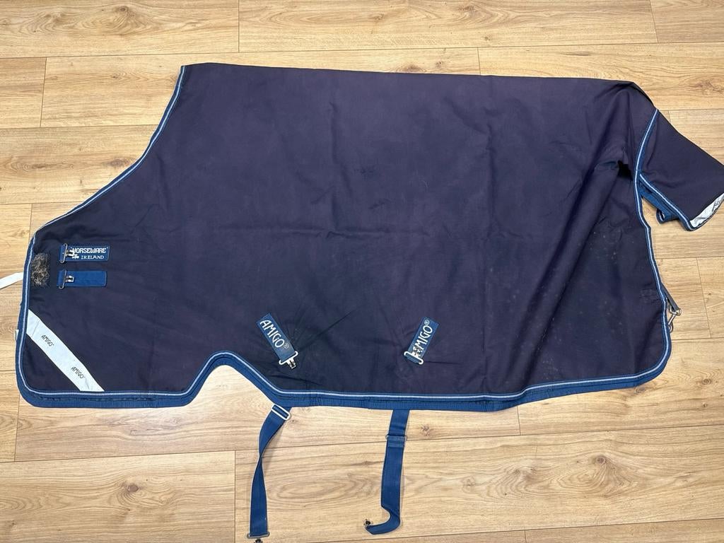 Horseware amigo bravo 0g regendeken blauw 195, Dieren en Toebehoren, Paarden en Pony's | Dekens en Dekjes, Ophalen of Verzenden