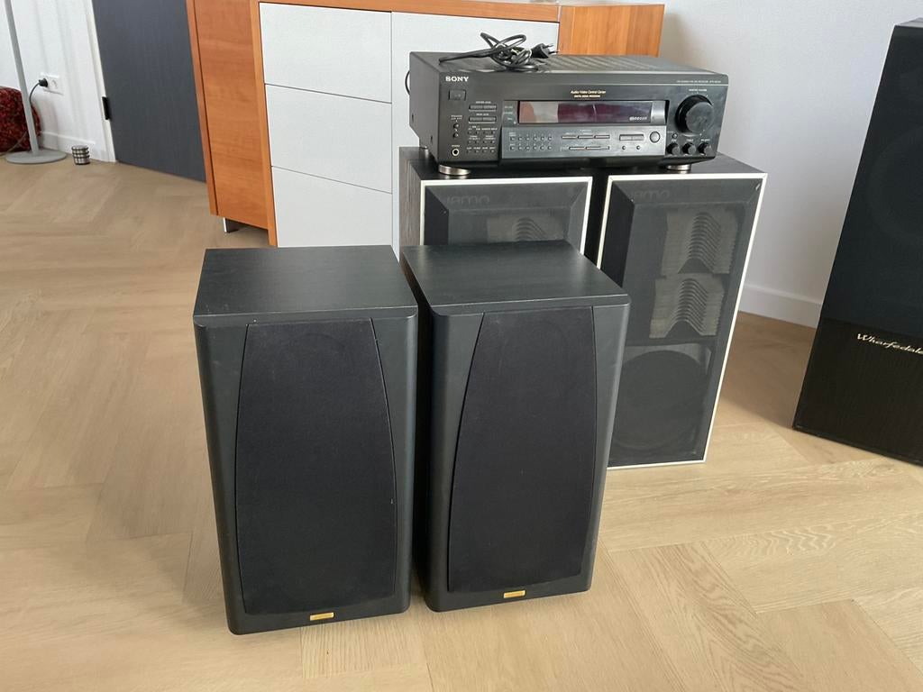 JAMO 68 + JAMO 260 SPEAKERS + SONY STR-DE225 VERSTERKER, Ophalen, Gebruikt, Speakers, Sony