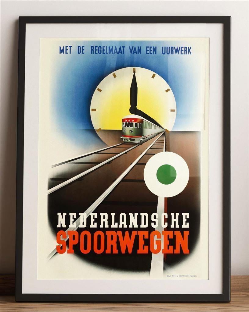 mooi NEDERLANDSE SPOORWEGEN NS Affiche Poster, Verzamelen, Ophalen of Verzenden, Nieuw, Trein, Overige typen