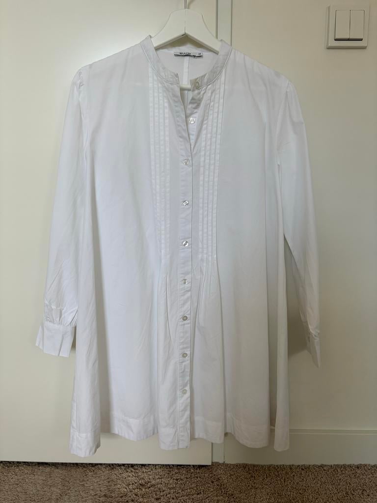 Witte RIVA katoenen blouse maat 38, Kleding | Dames, Ophalen of Verzenden, Zo goed als nieuw, Maat 38/40 (M), Wit