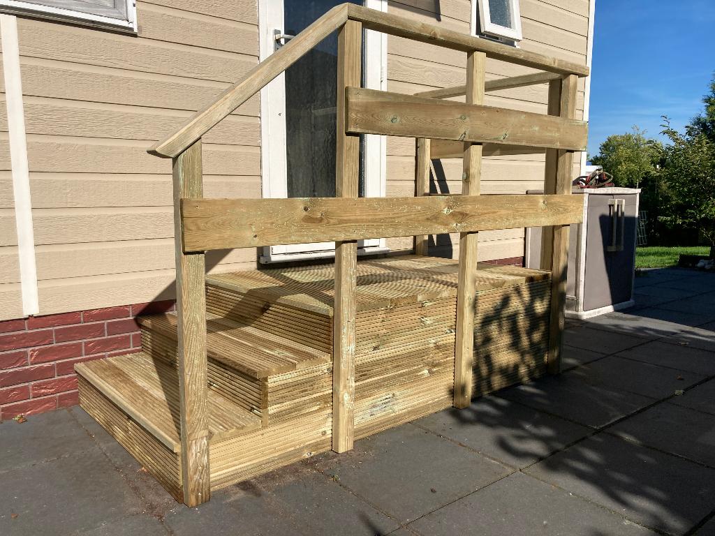 van opstap tot bordes trap, alles in de maat die U wilt!, Ophalen of Verzenden, Nieuw