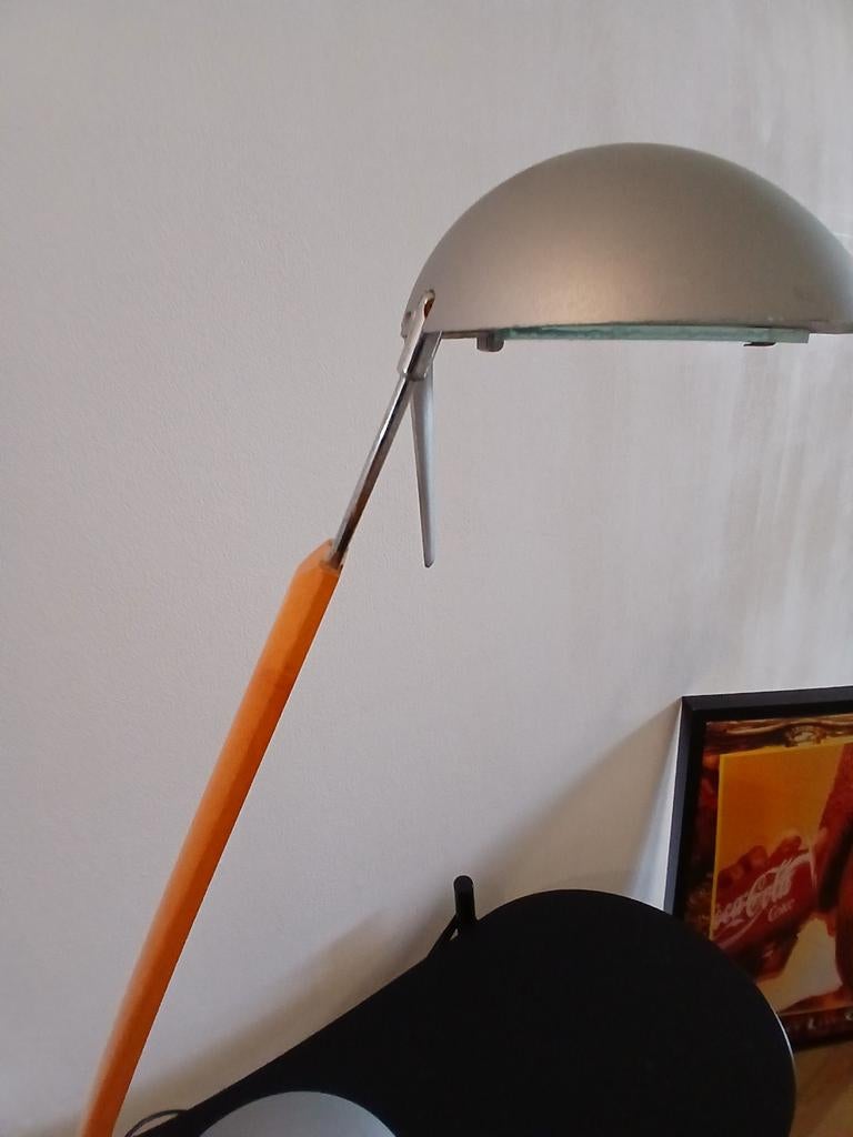 Vintage bureaulamp, Huis en Inrichting, Lampen | Vloerlampen, Ophalen of Verzenden, Hout