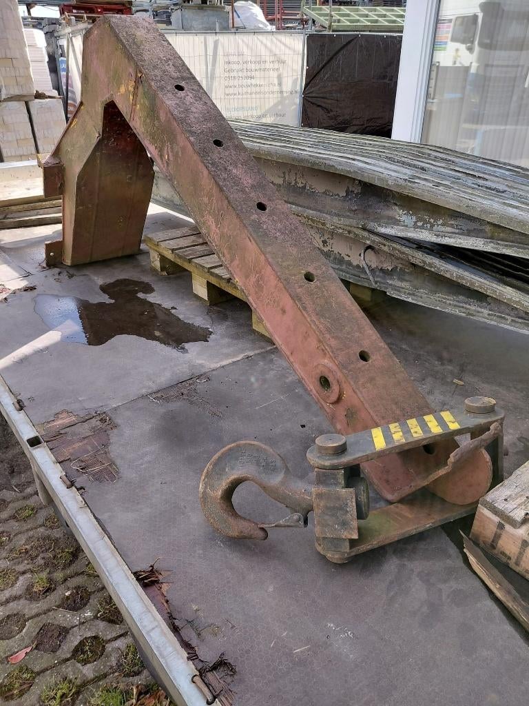 hijsjib voor aan de heftruck, Ophalen, Gebruikt, Handmatig