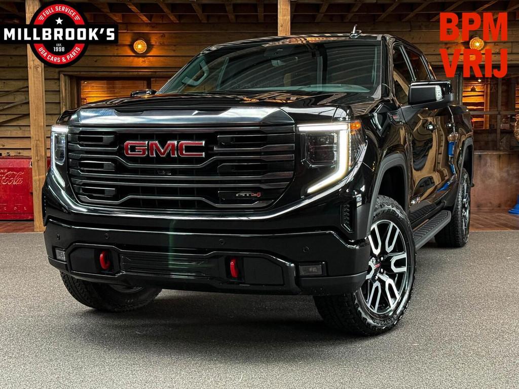 GMC Sierra AT4 6.2 V8 360 graden camera, BPM VRIJ, op voorra, Auto's, GMC, Automaat, 8 cilinders, 4 stoelen, Zwart