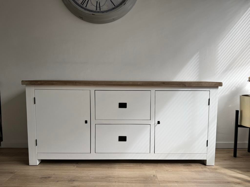 Dressoir tv meubel wit, Ophalen of Verzenden, Zo goed als nieuw, 25 tot 50 cm, 150 tot 200 cm