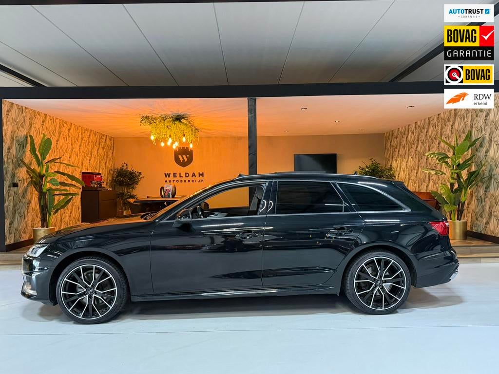 Audi A4 Avant 35 TFSI Advanced Garantie Pano Camera Elek Ach, Stof, Gebruikt, Zwart, 4 cilinders