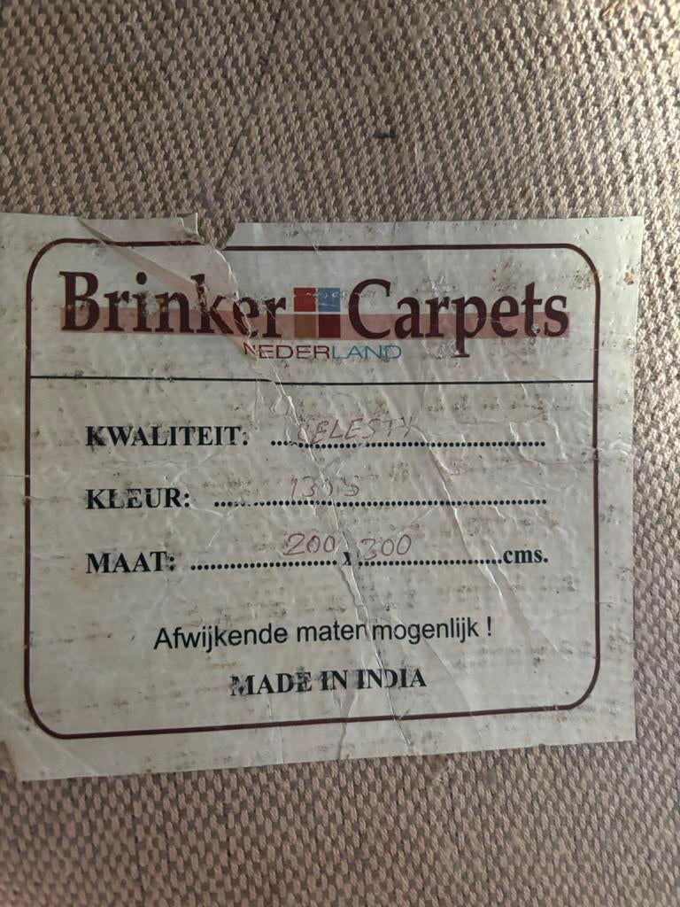 Brinker vloerkleed, 200x300 cm, Ophalen, Gebruikt, 200 cm of meer, Grijs