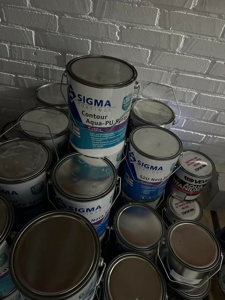 Sigma verf binnen buiten van alles, Ophalen, Overige kleuren, 5 tot 10 liter, Nieuw