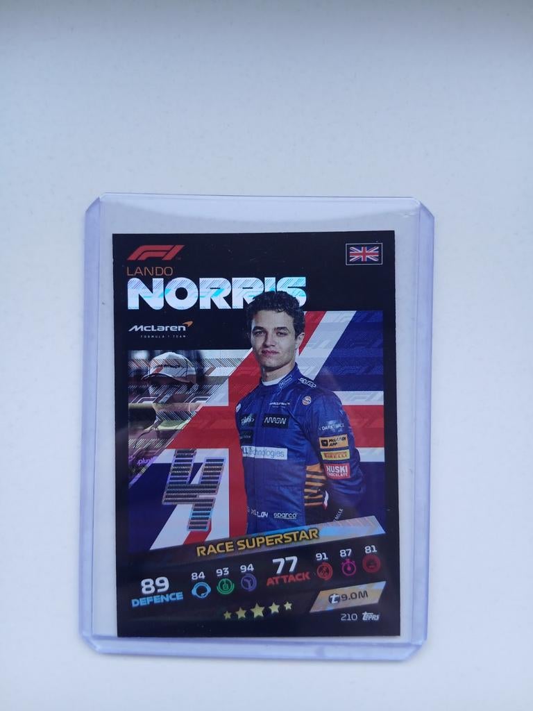 Lando Norris Topps Turbo Attax F1 2021 Race Superstar, Ophalen of Verzenden, Zo goed als nieuw, Losse kaart
