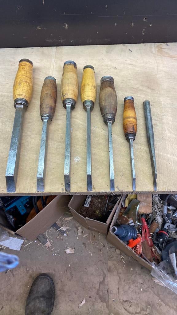 7 stuks hakbeitels van J . Nooitgedagt ., Ophalen of Verzenden