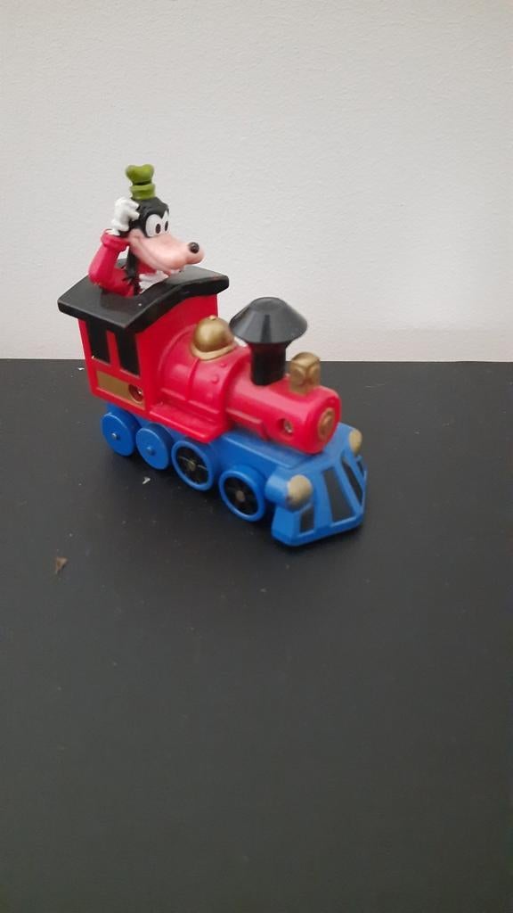 Goofy op Trein Speelgoedfiguur - Disney, Ophalen of Verzenden, Gebruikt