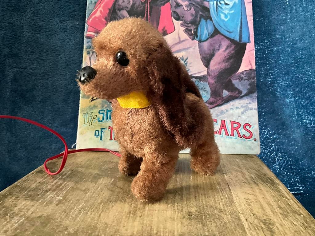 Antiek mechanisch blikken hondje afstandsbediening Japan, Ophalen of Verzenden