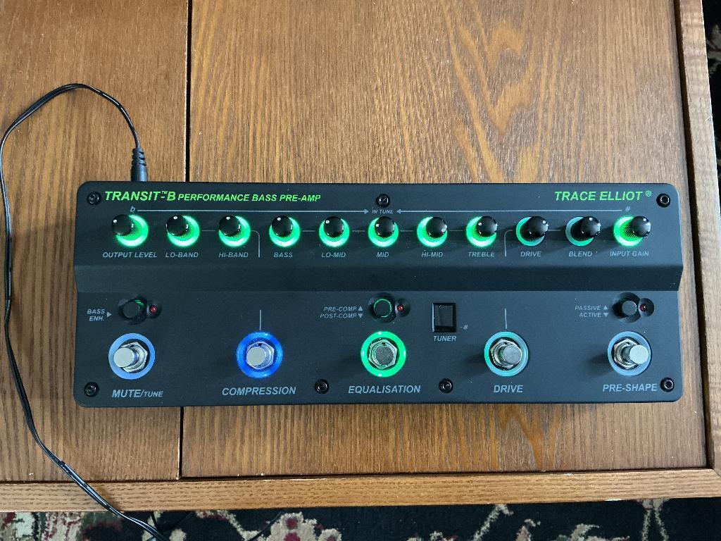 Trace Elliott Transit B preamp/DI/tuner/overdrive/compressor, Ophalen of Verzenden, Zo goed als nieuw, Basgitaar, Minder dan 50 watt