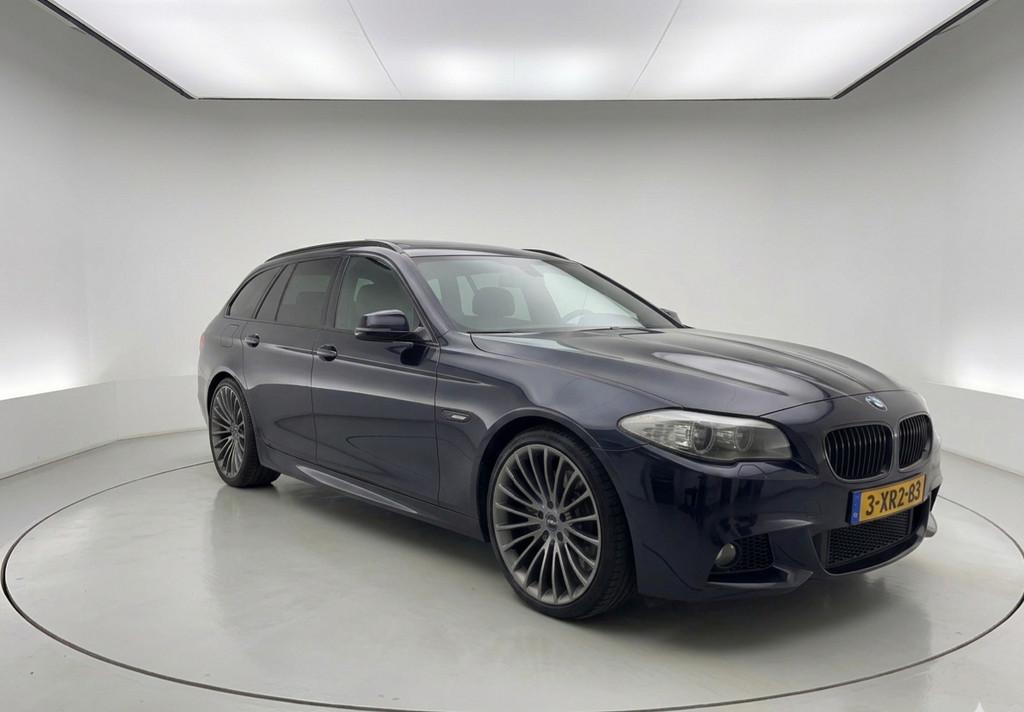 BMW 5-serie Touring 535d High Ex PANO HUD M PAKKET 360 CAMER, Auto's, Automaat, Euro 5, Achterwielaandrijving, Gebruikt
