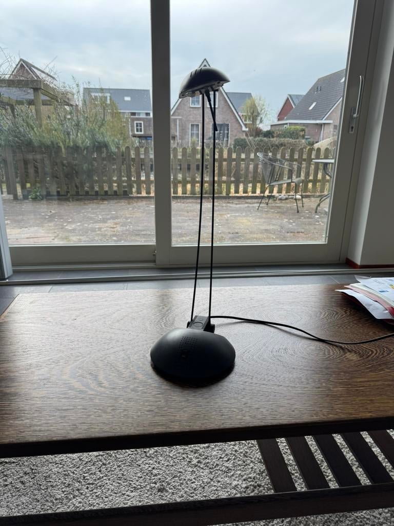 Zwarte bureaulamp, Huis en Inrichting, Lampen | Tafellampen, Ophalen, Gebruikt, Minder dan 50 cm