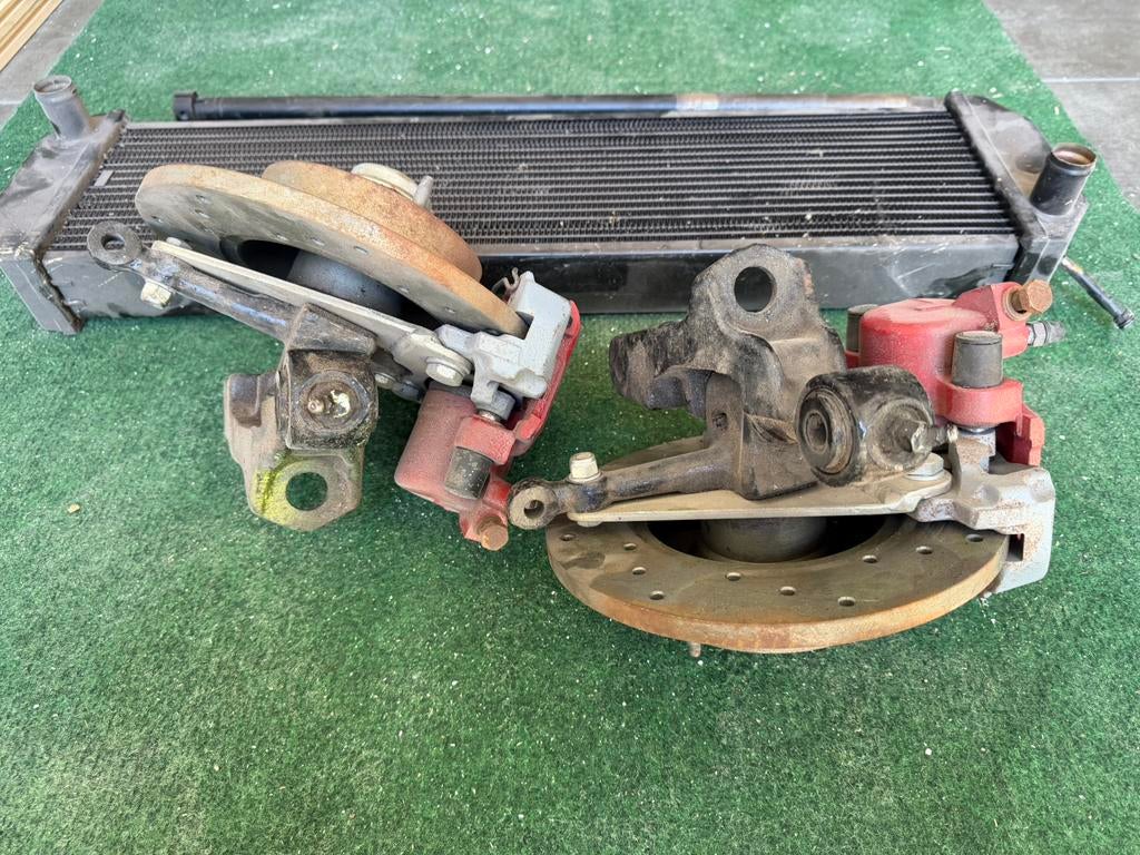 Fiat 600 abarth, fusee plus schijven en remklauwen, Ophalen