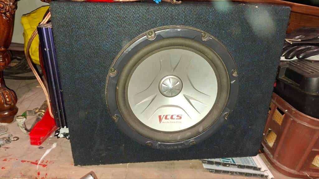Pioneer Subwoofer met Performance CA 160.2 Versterker, Auto diversen, Autospeakers, Ophalen, Gebruikt