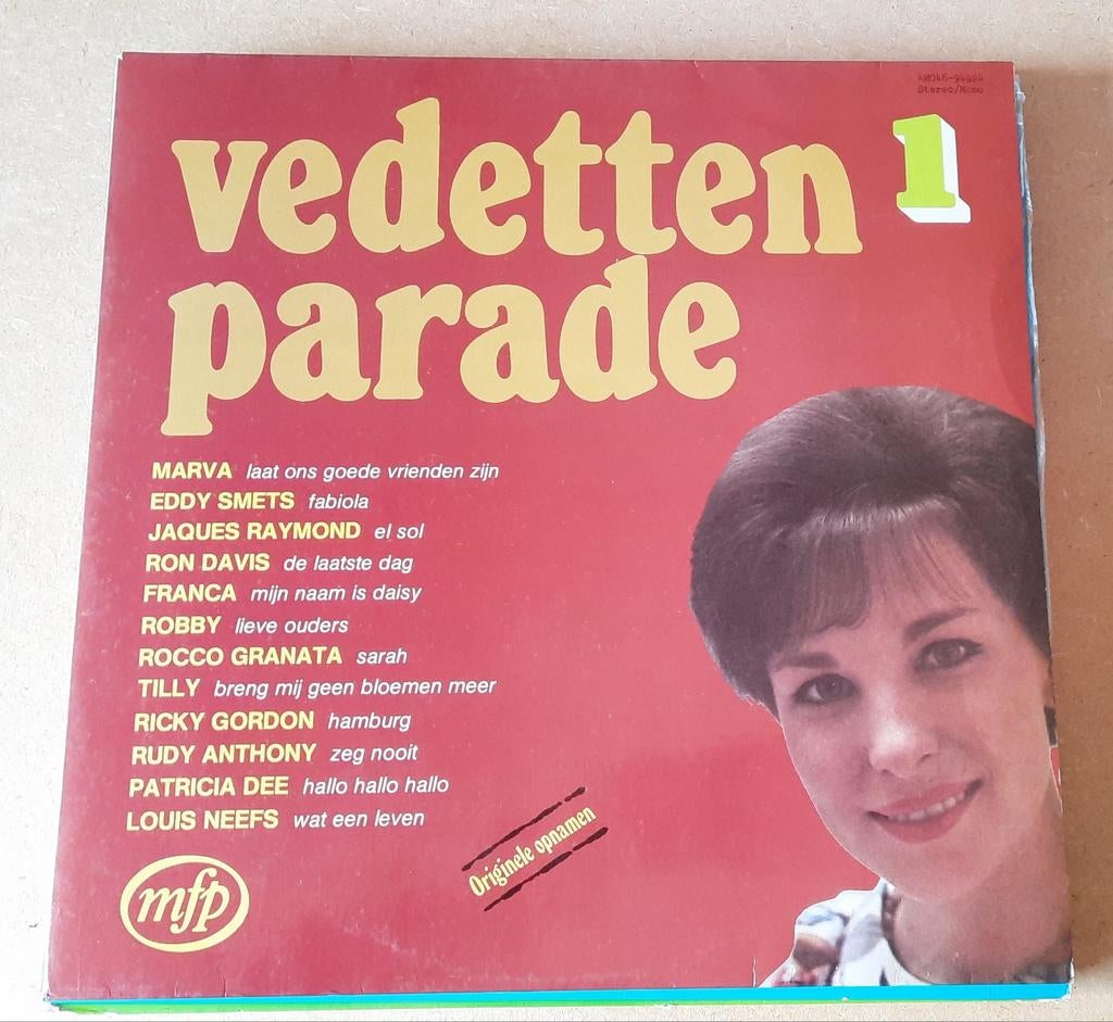 lp vedetten parade 1 o.a. eddu smets ,marva ,tilly, Verzenden, Gebruikt, 12 inch, Levenslied of Smartlap