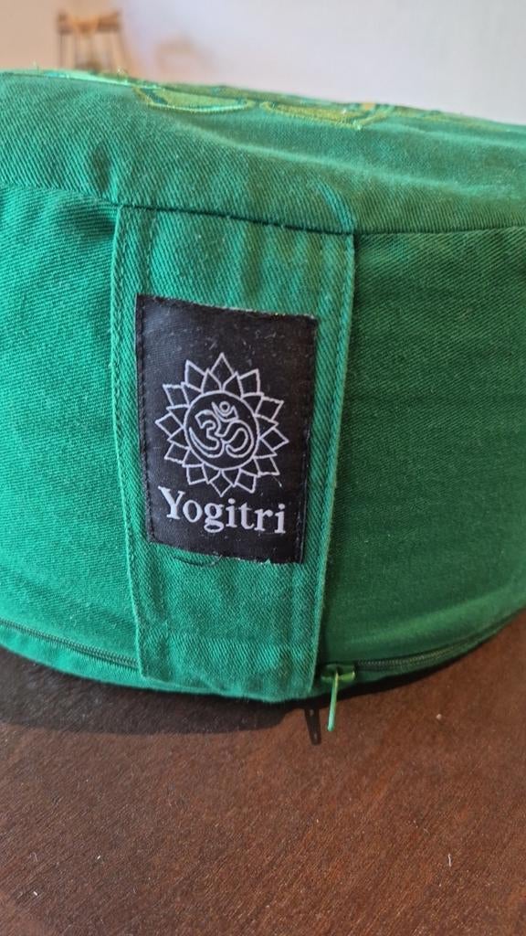Yogitri meditatiekussen groen, Sport en Fitness, Yoga en Pilates, Ophalen of Verzenden