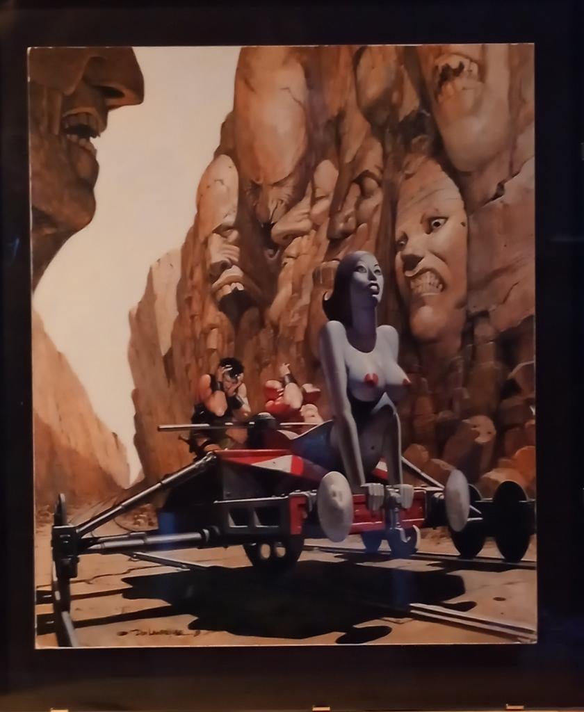 Print in lijst "Wentel Wereld" Storm, Antiek en Kunst, Ophalen