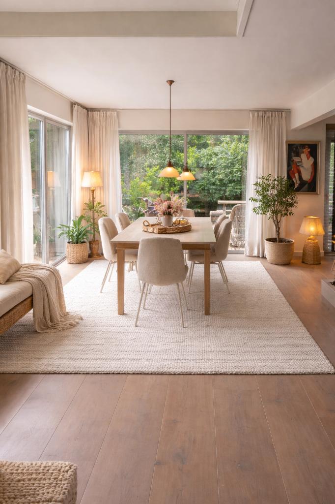 Mooie grote eiken eettafel, Huis en Inrichting, Tafels | Eettafels, Gebruikt, 200 cm of meer, Rechthoekig, 50 tot 100 cm