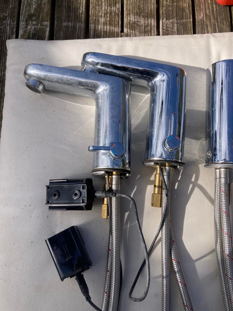 Mengkraan elektrisch met batterij, Ophalen of Verzenden, Gebruikt, Rvs, Kraan