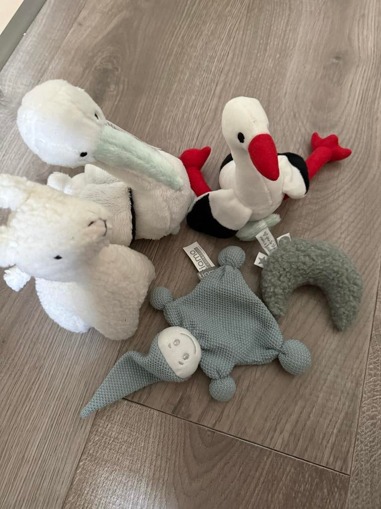 Verschillende knuffels voor in baby bed, Ophalen of Verzenden, Tiamo, Klein (minder dan 20 cm), Met label