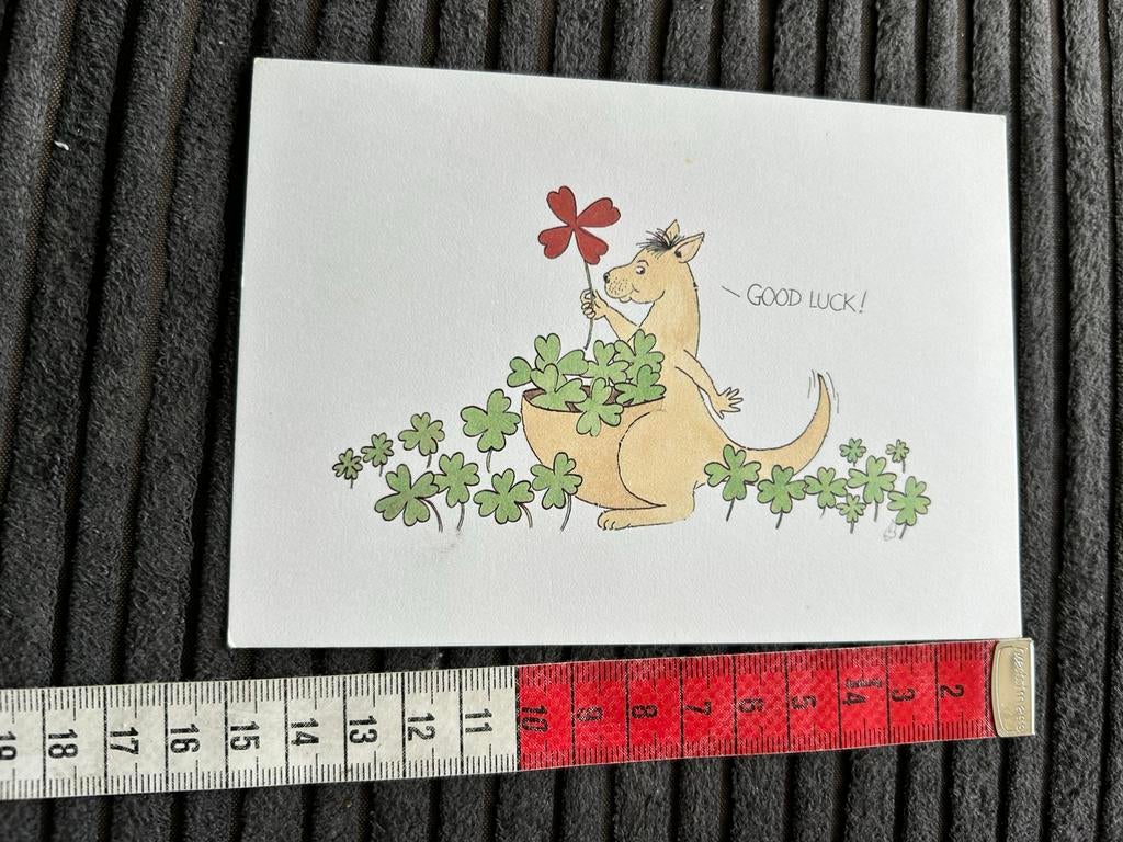 1609. Kaart illustr Kangaroo Klavertjes 4, Ophalen of Verzenden, 1980 tot heden, Ongelopen