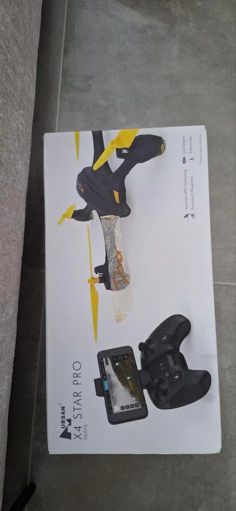 Hubsan drone X4 star pro H507A, Hubsan, Minder dan 100 meter, Zo goed als nieuw, Minder dan 250 gram