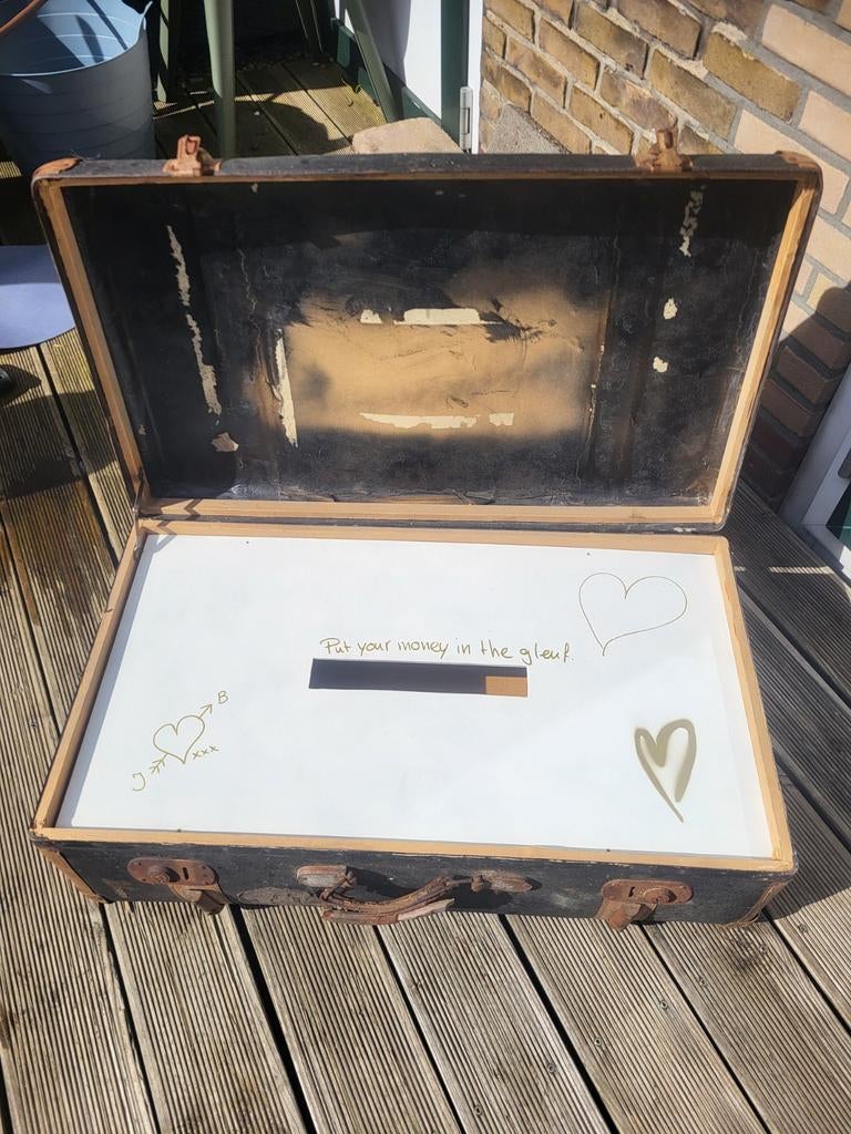 Oude vintage koffer, Antiek en Kunst, Curiosa en Brocante, Ophalen