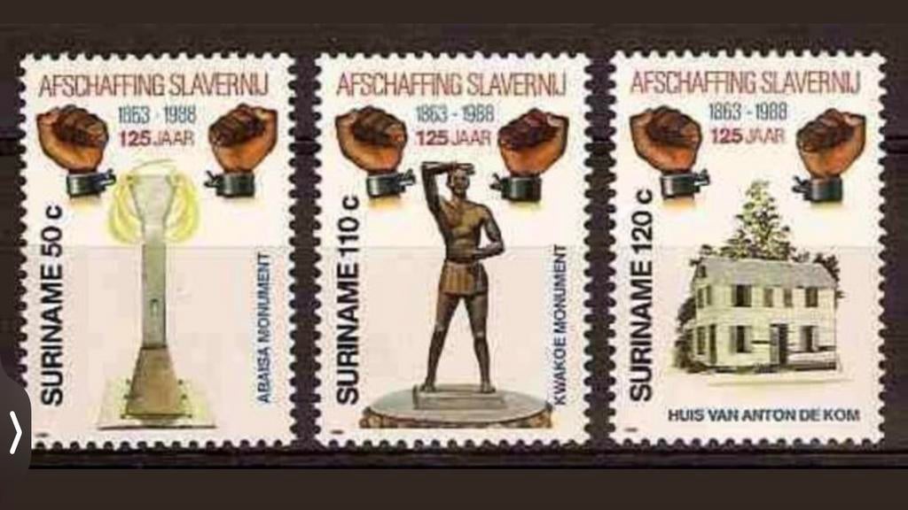 Te koop Suriname nr 592 t/m 594 postfris, Ophalen of Verzenden, Postfris