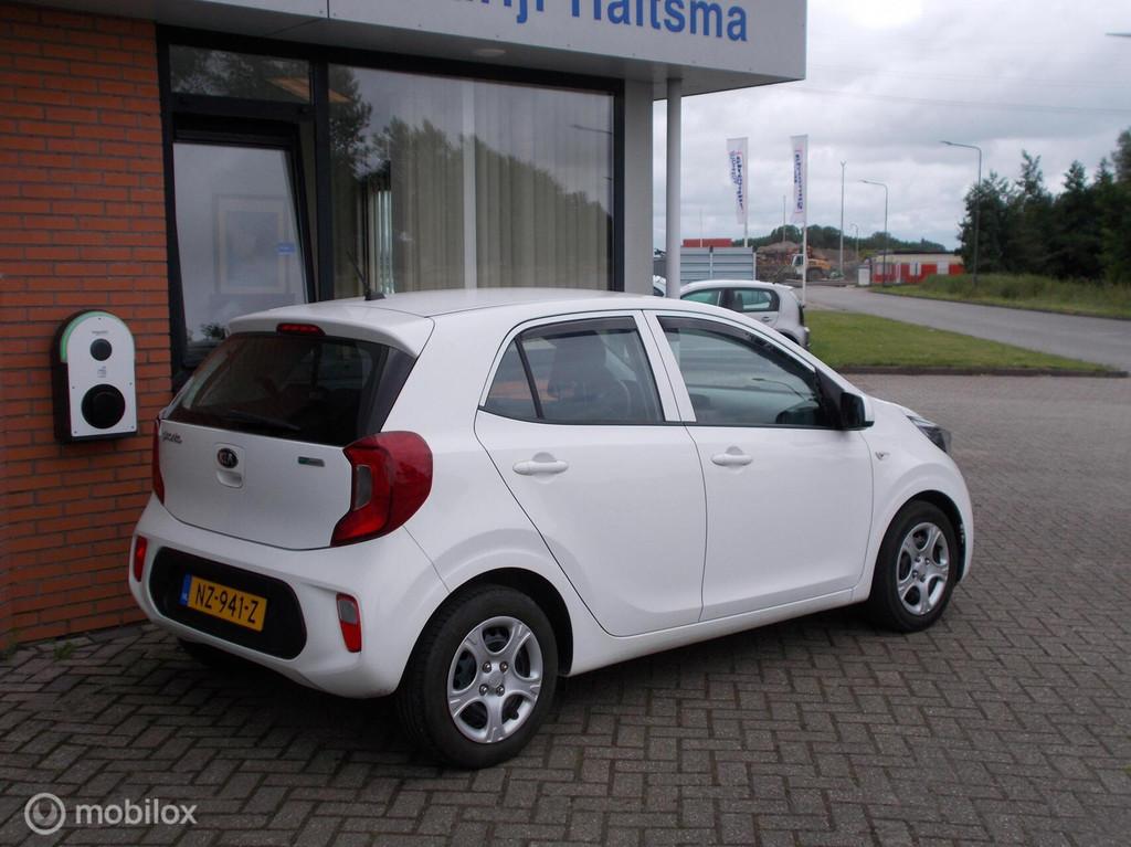 Kia Picanto 1.0 CVVT ComfortLine Airco | Cruise | El.Ramen, Voorwielaandrijving, Gebruikt, Euro 6, Wit