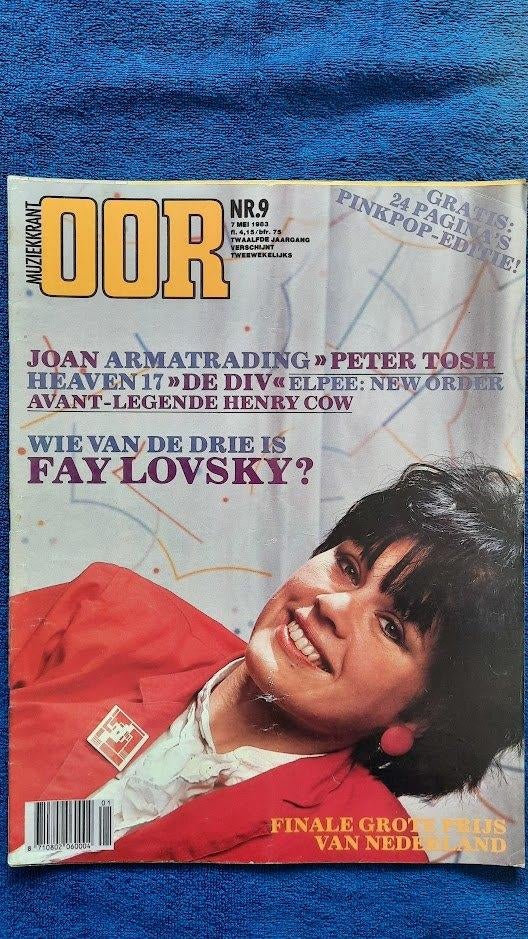 OOR 9-1983 Fay Lovsky Bonnie Tyler De Div Joan Armatrading, Ophalen of Verzenden, Zo goed als nieuw, Muziek, Film of Tv