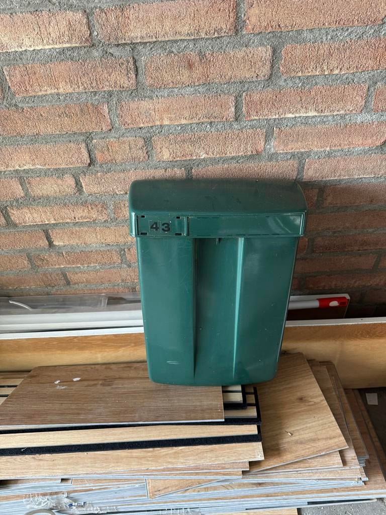 Groene brievenbus PTT, Ophalen of Verzenden, Gebruikt, Kunststof, Wandbrievenbus