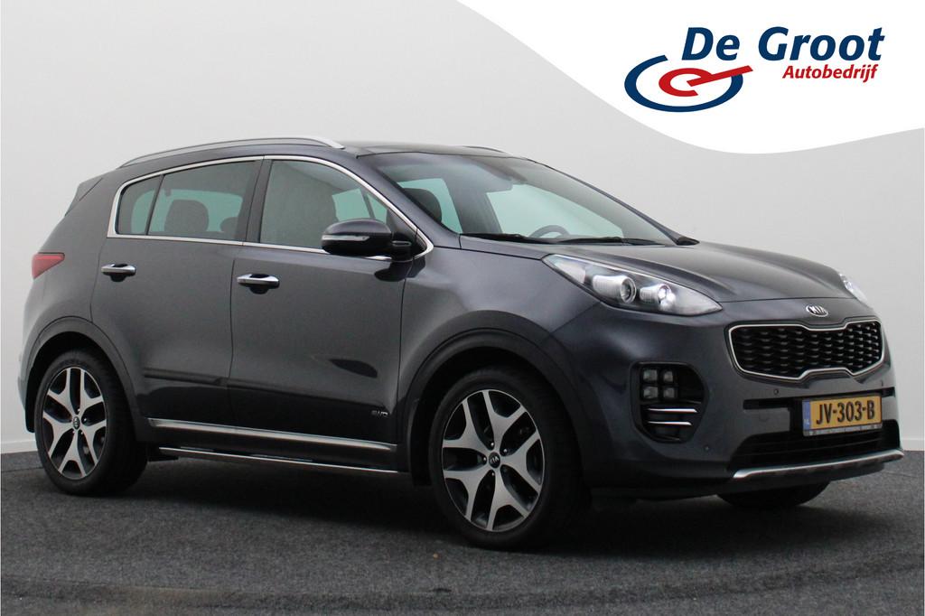 Kia Sportage 1.6 T-GDI 4WD GT-Line Automaat Panoramadak, Lee, Auto's, Kia, Gebruikt, 4 cilinders, USB, Bedrijf