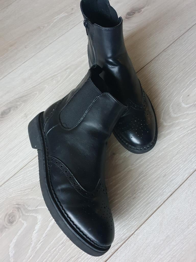 Enkellaarsjes Maat 41 Graceland, Zwart, Lage of Enkellaarzen, Ophalen of Verzenden, Zo goed als nieuw