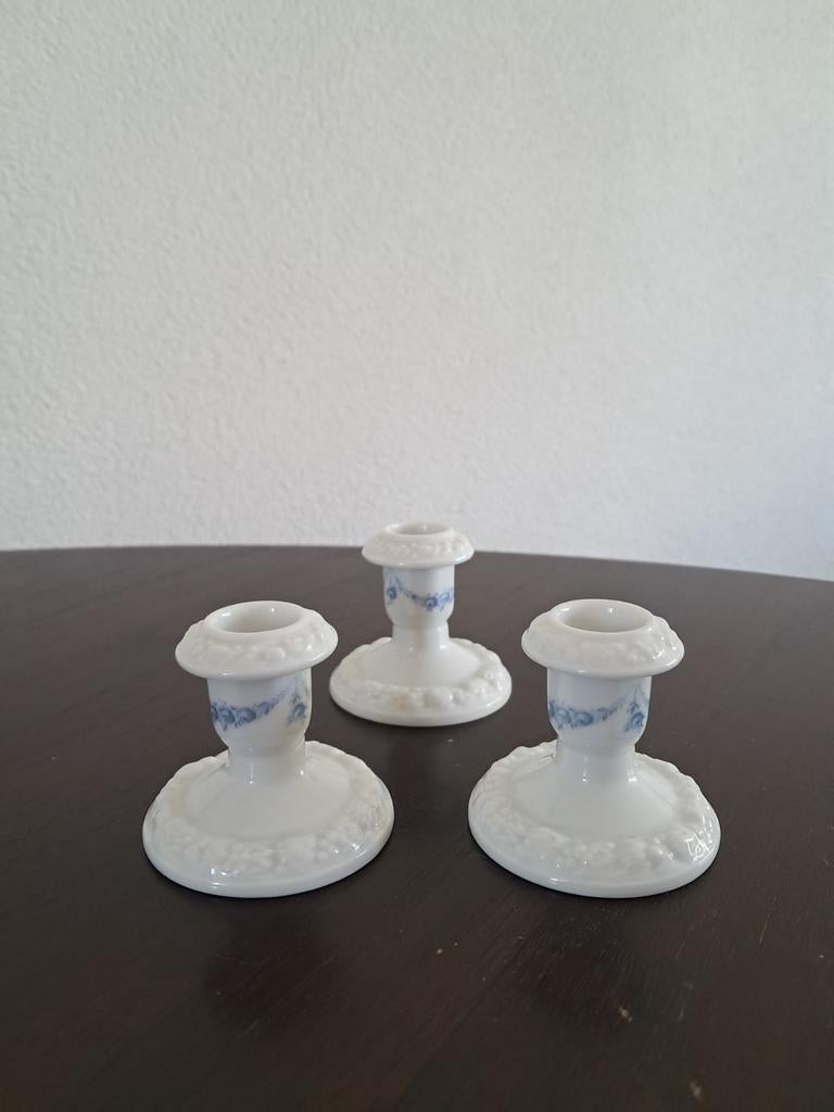 Rosenthal maria rosenkante blau kandelaars, Ophalen of Verzenden, Zo goed als nieuw