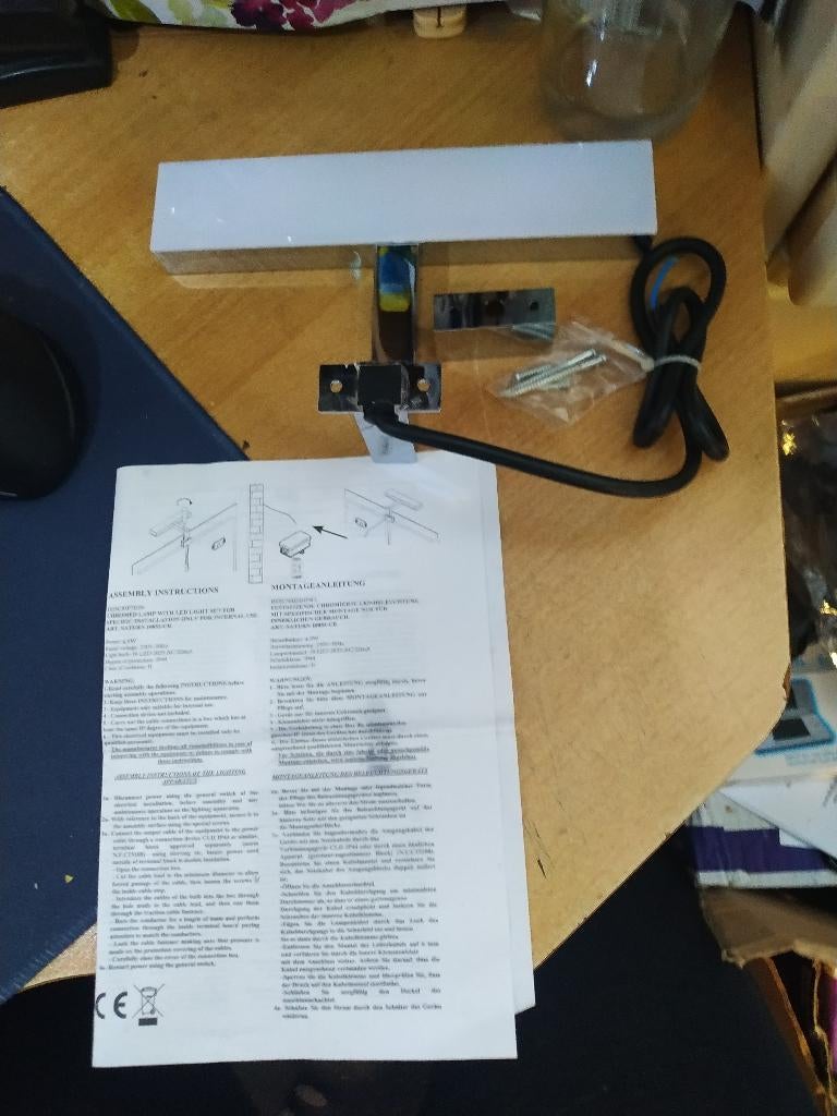 Chromed LED lamp 4,8W 230V, Led-lamp, Minder dan 30 watt, Nieuw, E27 (groot)