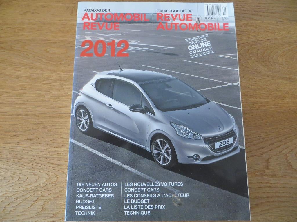 Revue Automobile / Automobil Revue 2012, Ophalen of Verzenden, Nieuw, Algemeen