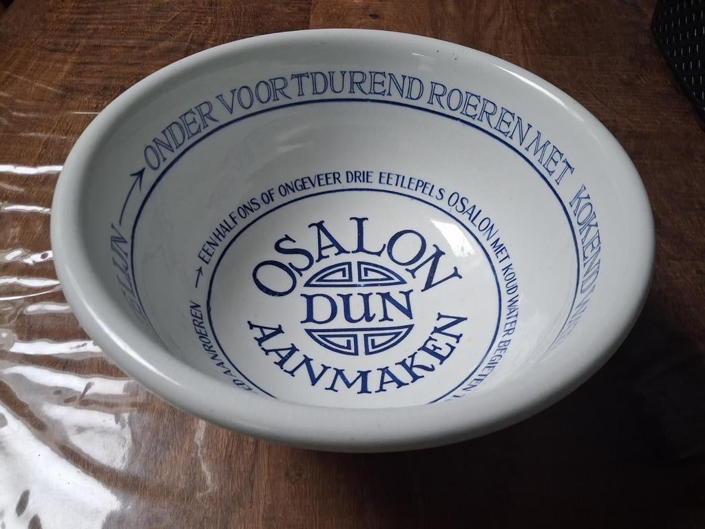 uit oma's keuken grote beslagkom met tekst uitgaven OSALON, Ophalen of Verzenden